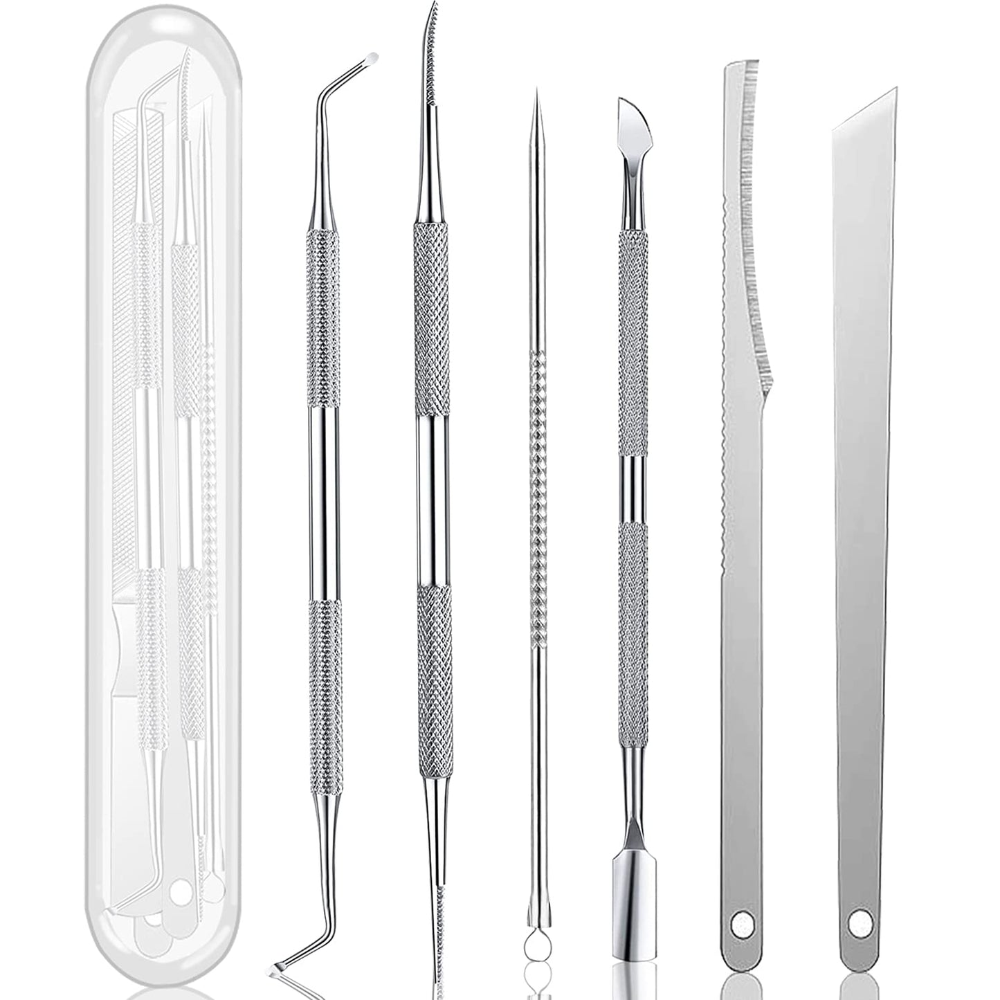 Ingrown Toenail Pedicure Tool Kit(7Pcs), Nail Manicure Kit Stainless Steel Nail Care Treatment for Nail Correction Polish Pain Relief