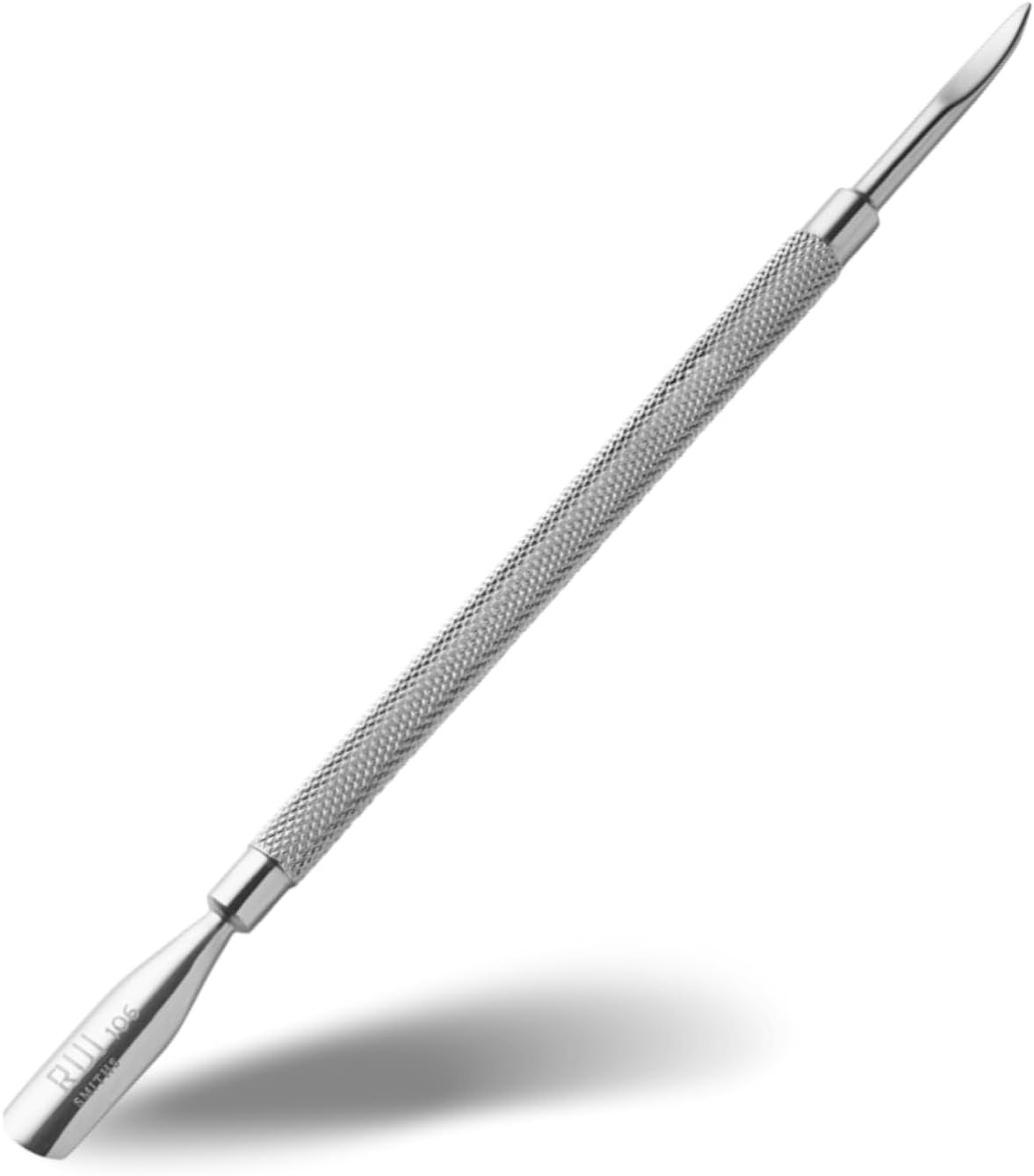 Pro Cuticle Pusher with 2 Ends - Stainless Steel Manicure Tool - Style 106