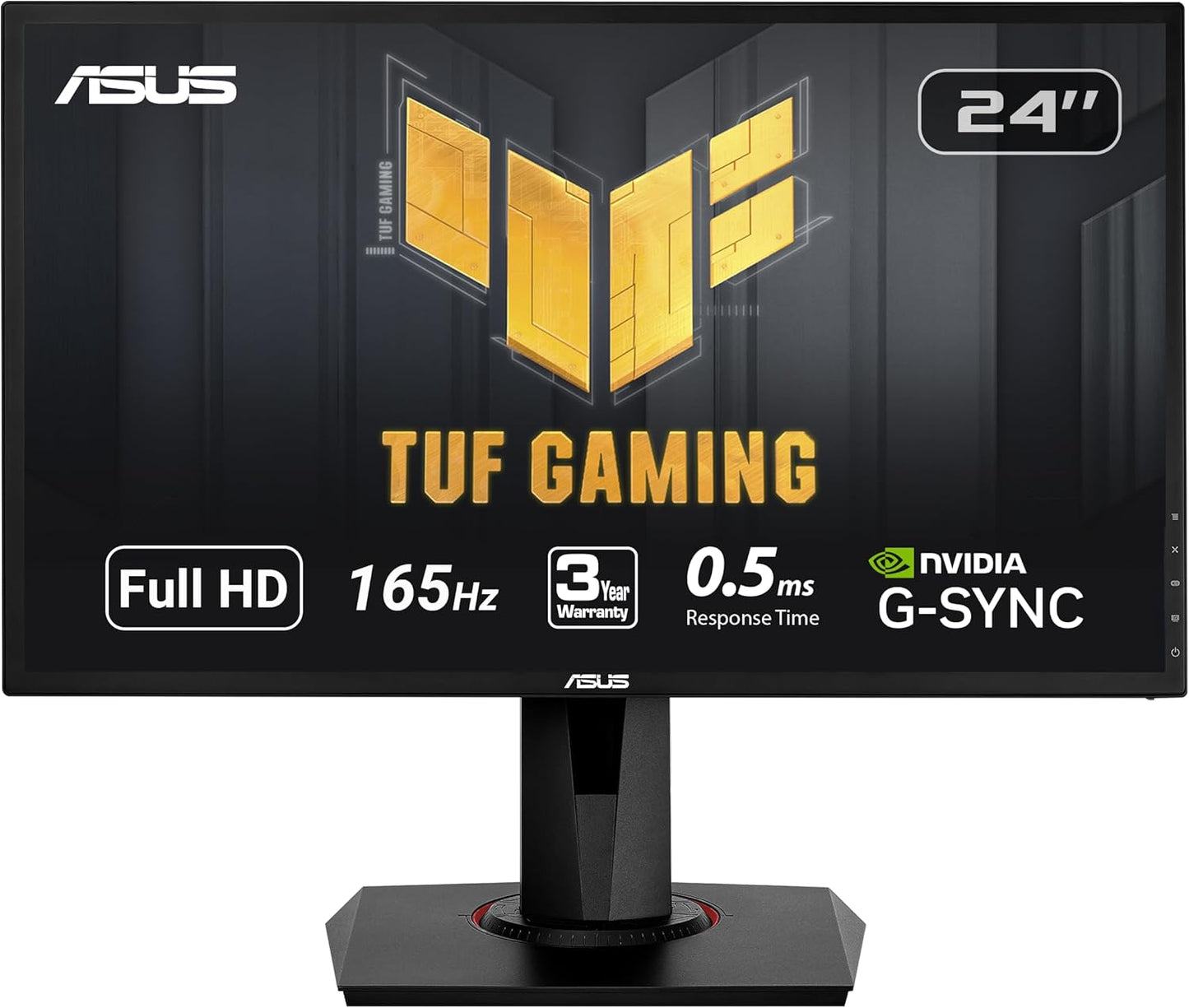 VG248QG 24" G-SYNC Gaming Monitor 165Hz 1080P 0.5Ms Eye Care with DP HDMI Dvi,Black